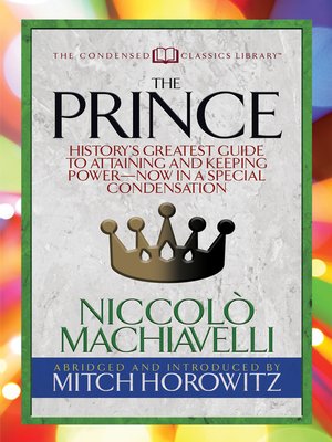 cover image of The Prince (Condensed Classics)